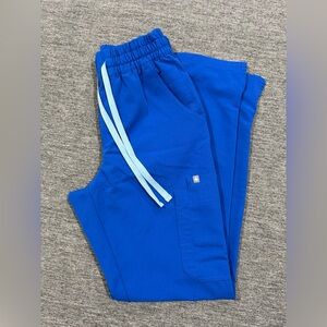 Figs Royal Blue High Waisted Dowa Scrub Pants